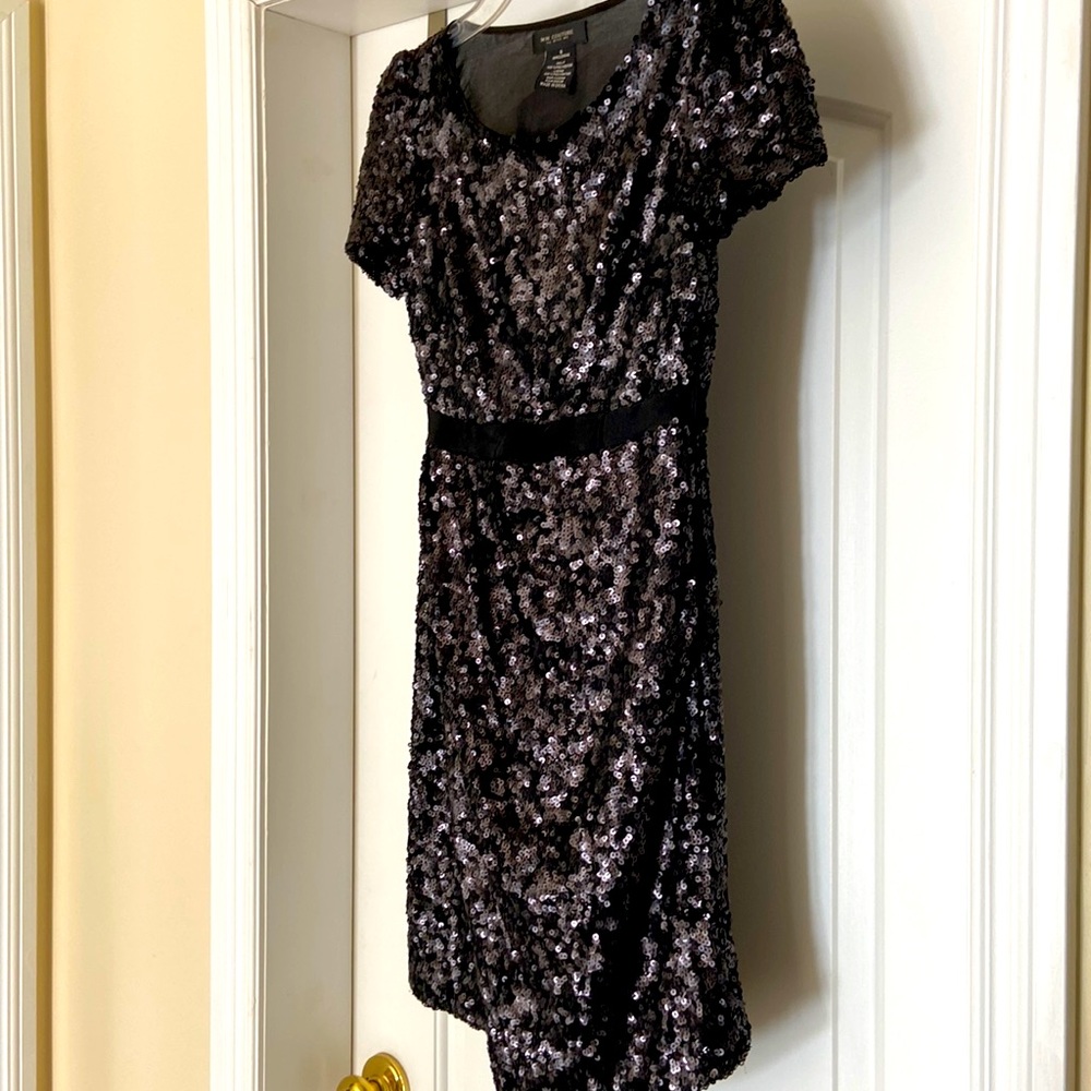 MM Couture sequin wrap front dress in size S